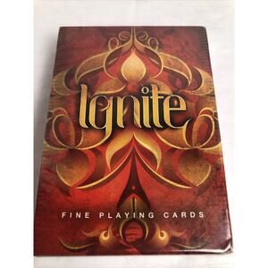 Ellusionist Ignite Red Deck Playing Cards 2014 Sealed Fire Theme Magic